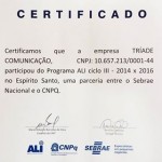 Certificado ALI Tríade